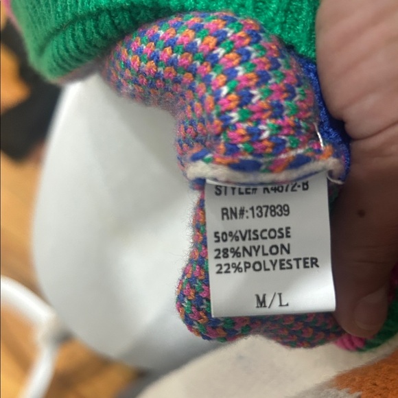 Urban Daizy ButtonUp Cardigan with Pink, Blue, Green & Orange Star Accents - Picture 3 of 5